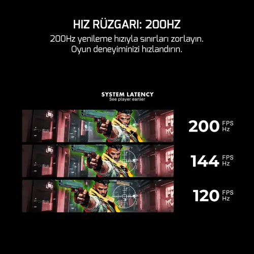 GamePower Vivid T50 27 inc 1500R Curved RGB Beyaz 200Hz 0.5ms FHD 2x2W Speaker VA Gaming Monitör (Sıfır Ölü Piksel Garantili)