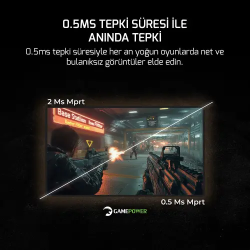 GamePower Vivid T50 27 inc 1500R Curved RGB Beyaz 200Hz 0.5ms FHD 2x2W Speaker VA Gaming Monitör (Sıfır Ölü Piksel Garantili)
