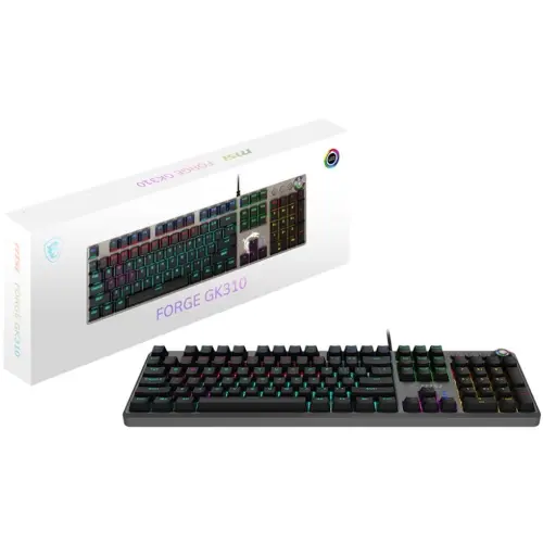 MSI FORGE GK310 Red Switch Mekanik TR Gaming Klavye