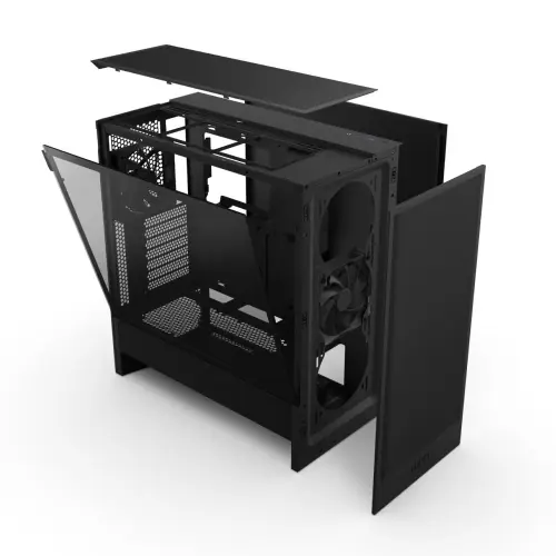 NZXT H Series H5 Flow CC-H52FB-01 Siyah ATX Mid Tower Gaming (Oyuncu) Kasa