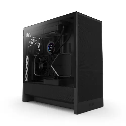 NZXT H Series H5 Flow CC-H52FB-01 Siyah ATX Mid Tower Gaming (Oyuncu) Kasa
