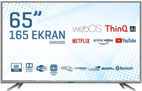 Onvo OV65500 4K Ultra HD 65″ 165 Ekran Uydu Alıcılı webOS Smart LED TV