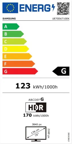 Samsung 70DU7100 4K Ultra HD 70″ 178 Ekran Uydu Alıcılı Smart LED TV