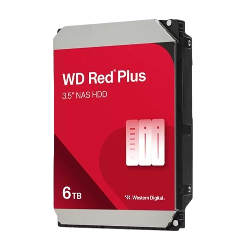 WD Red Plus WD60EFPX 6TB 5400RPM 256MB SATA3 Harddisk