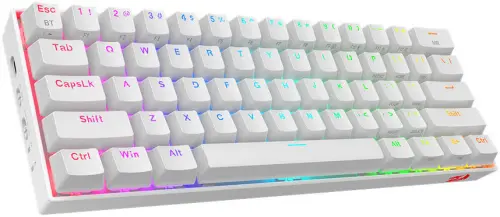 Redragon K530 Pro Draconic Brown Switch TKL TR Q RGB Beyaz Mekanik Kablosuz Gaming (Oyuncu) Klavye