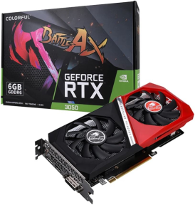 COLORFUL RTX 3050 6GB GDDR6 96Bit DX12 (NB DUO 6GB V2-V) Gaming (Oyuncu) Ekran Kartı