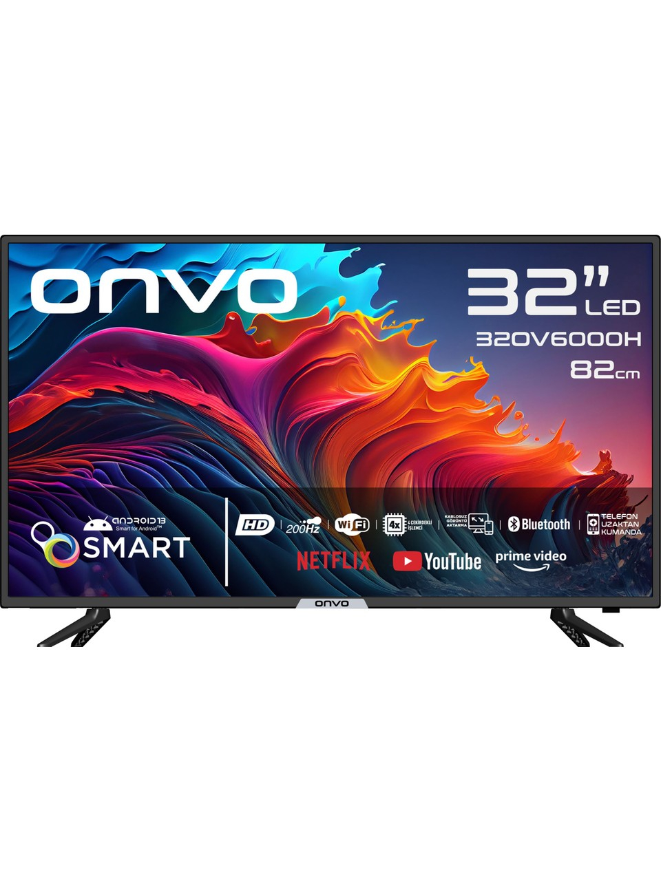 Onvo 32OV6000H HD 32″ 82 Ekran Uydu Alıcılı Android Smart LED TV