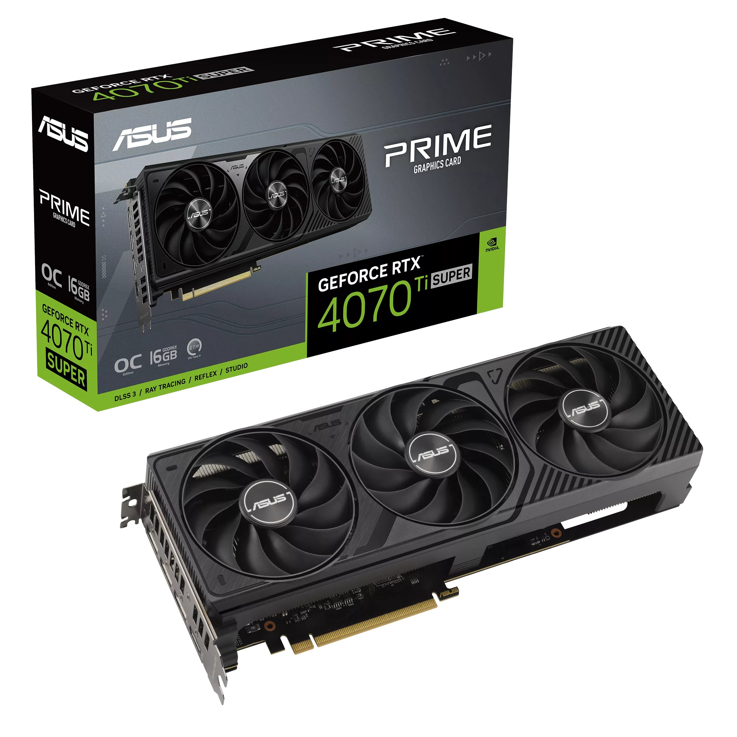 ASUS Prime GeForce RTX 4070 Ti SUPER OC 16GB PRIME-RTX4070TIS-O16G GDDR6X 256Bit DX12 DLSS 3 Gaming (Oyuncu) Ekran Kartı