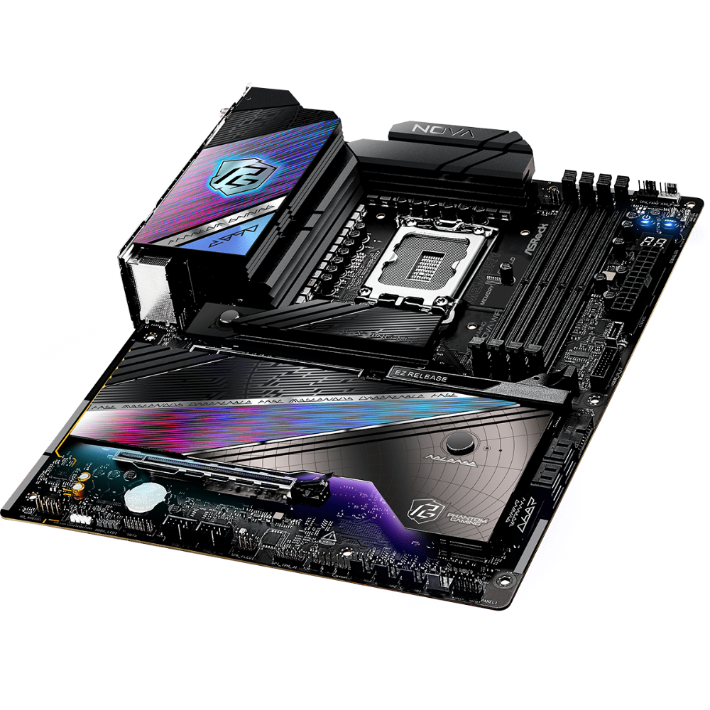 Asrock PHANTOM GAMING Z890 Nova WiFi LGA1851 DDR5 9600MHz+(OC) ATX Gaming (Oyuncu) Anakart