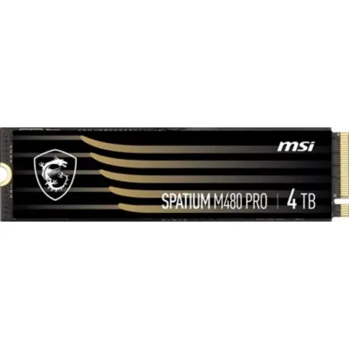 MSI Spatium M480 Pro 4TB PCIe 4.0 NVMe M.2 7400/7000MB/s SSD