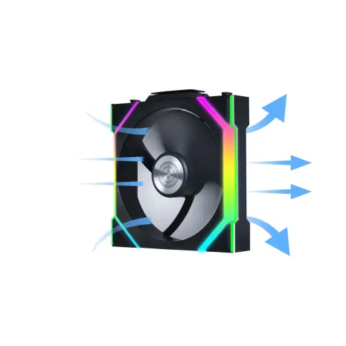 Lian Li UNI FAN SL WIRELESS 1x120mm Siyah Kasa Fanı (G99.12SL1W1B.00)