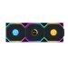 Lian Li UNI FAN SL WIRELESS LCD 3x120mm Siyah Kasa Fanı (G99.12SLLCD1W3B.00)