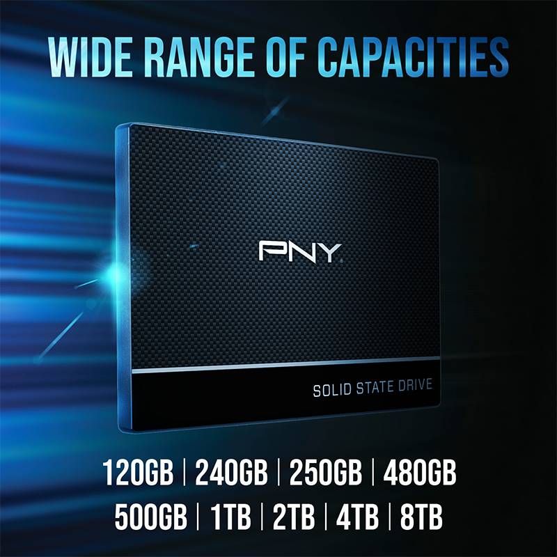 PNY CS900 500GB 550/500MB/s 2,5″ SATA3 SSD Disk (SSD7CS900-500-RB)
