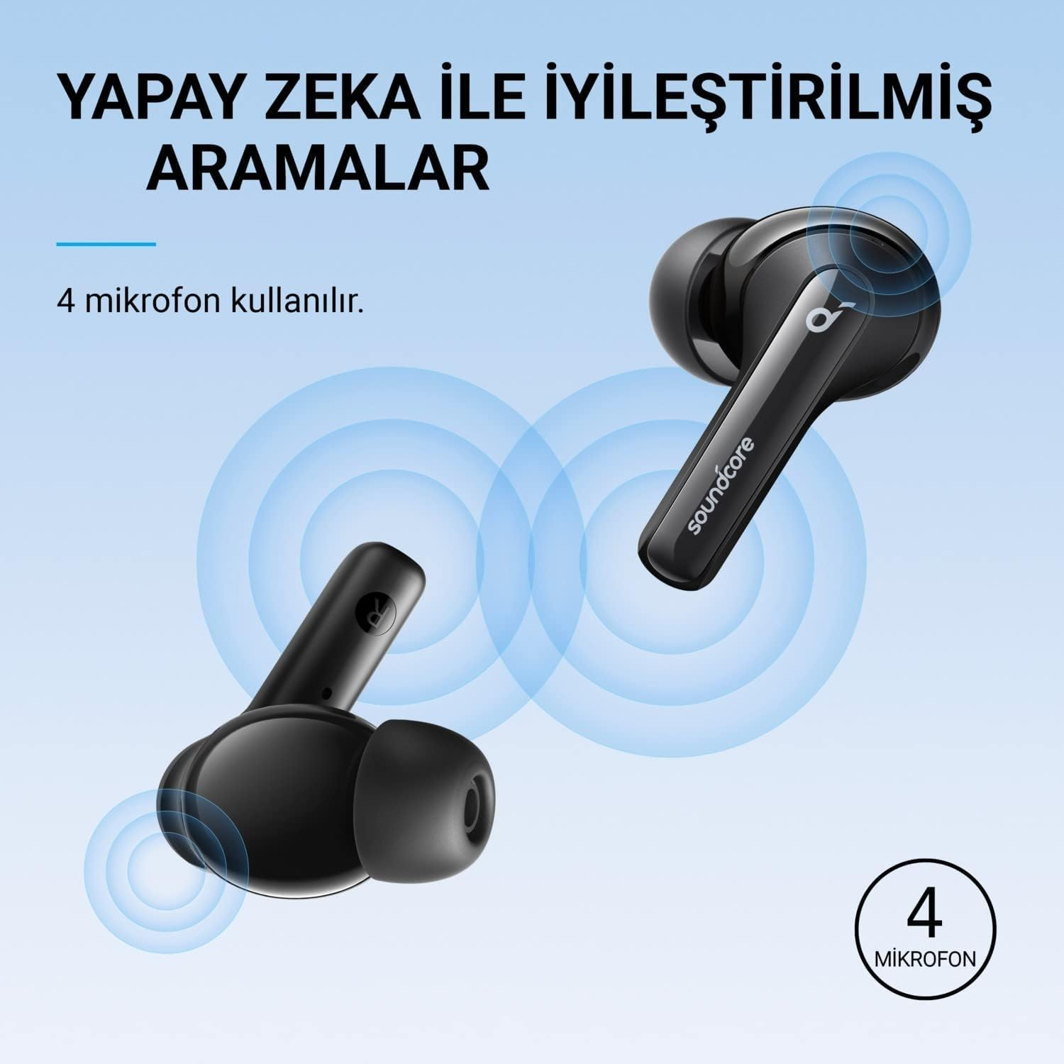 Anker SoundCore Life Note 3i TWS ANC Siyah Kulak İçi Bluetooth Kulaklık