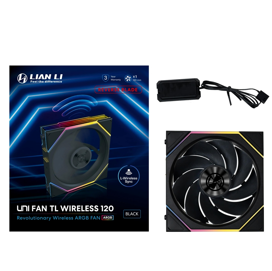 Lian Li UNI FAN REVERSE TL WIRELESS 1x120mm Siyah Kasa Fanı (G99.12RTL1W1B.00)