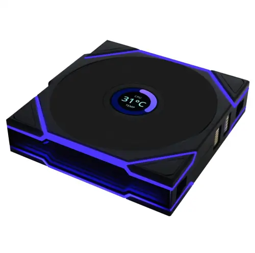 Lian Li UNI FAN TL WIRELESS LCD 1x120mm Siyah Kasa Fanı (G99.12TLLCD1W1B.00)