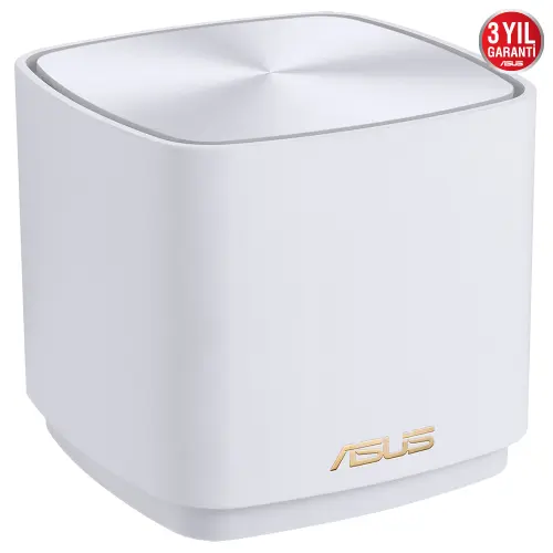 ASUS ZenWiFi AX Mini XD4 (B-3-PK) Tüm Evi Kapsayan Dual Band Wi-Fi 6 Mesh Sistemi (Beyaz Üçlü Paket)