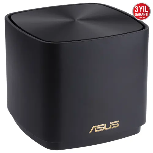 ASUS ZenWiFi AX Mini XD4 (W-3-PK) Tüm Evi Kapsayan Dual Band Wi-Fi 6 Mesh Sistemi (Siyah Üçlü Paket)