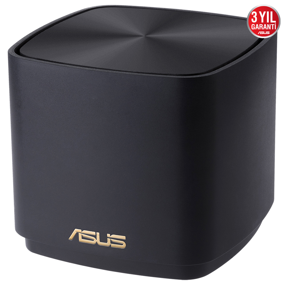 ASUS ZenWiFi AX Mini XD4 (W-3-PK) Tüm Evi Kapsayan Dual Band Wi-Fi 6 Mesh Sistemi (Siyah Üçlü Paket)