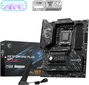 MSI X870 GAMING PLUS WIFI AMD X870 Soket AM5 DDR5 8200(OC)MHz ATX Gaming (Oyuncu) Anakart