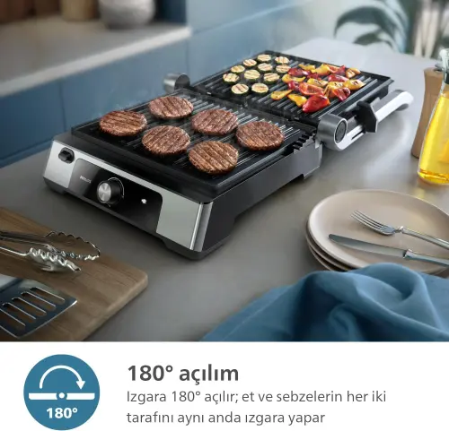 Philips 5000 Serisi Contact Grill HD6301/90 2200 W Tost Makinesi