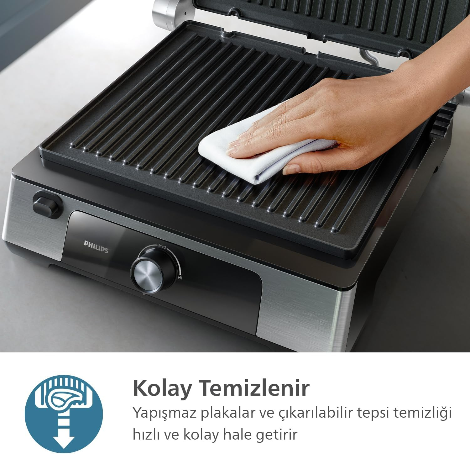 Philips 5000 Serisi Contact Grill HD6301/90 2200 W Tost Makinesi