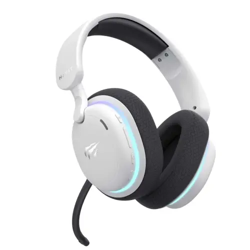 Havit Gamenote Fuxi-H7 RGB Kablosuz Beyaz Gaming (Oyuncu) Kulaklığı