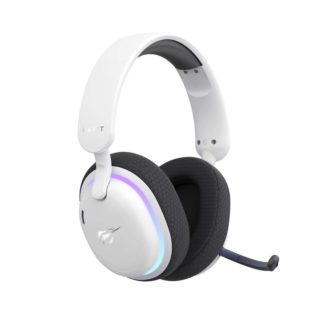 Havit Gamenote Fuxi-H7 RGB Kablosuz Beyaz Gaming (Oyuncu) Kulaklığı