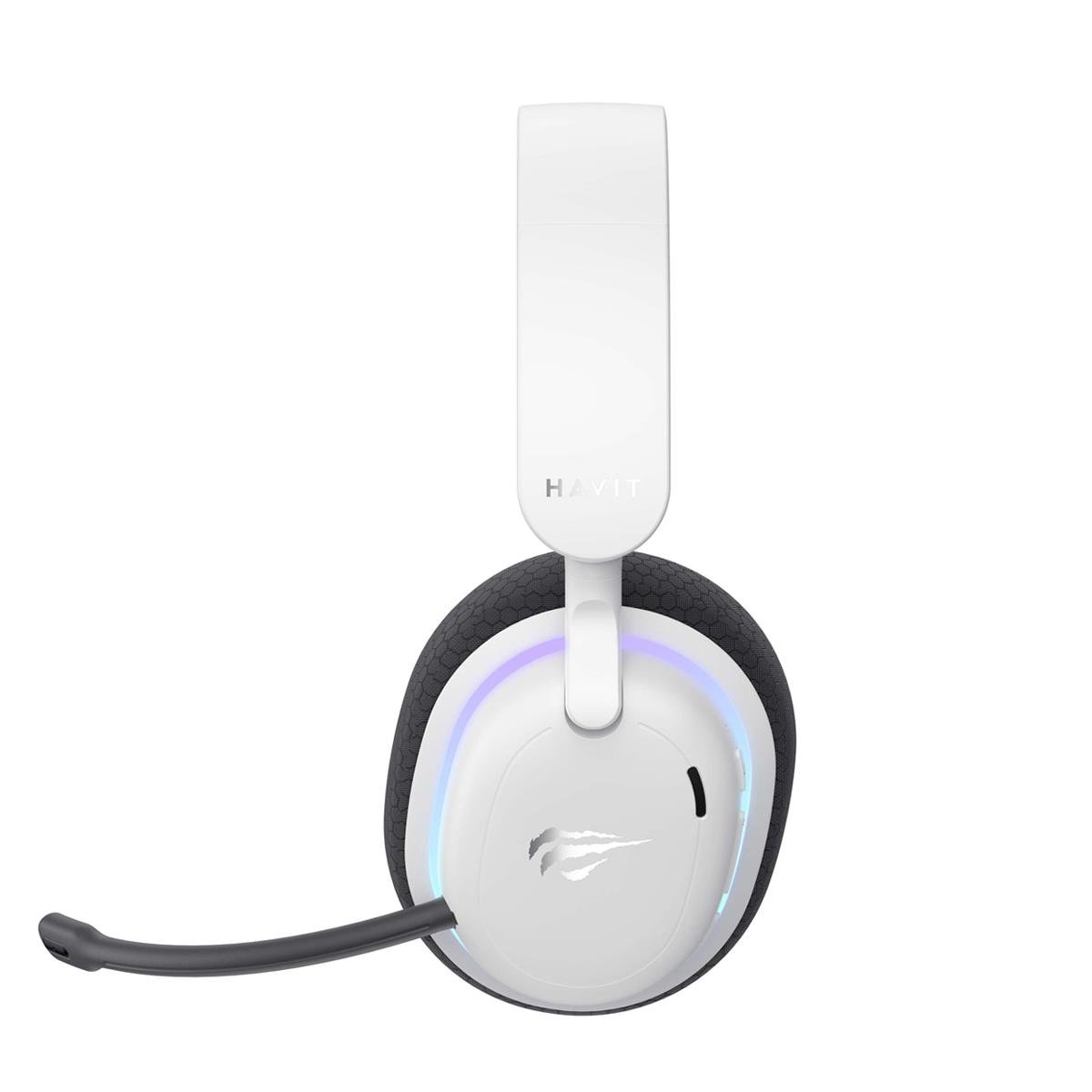 Havit Gamenote Fuxi-H7 RGB Kablosuz Beyaz Gaming (Oyuncu) Kulaklığı