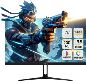 James Donkey Epic E10 23.8″ 200Hz 0.5Ms FHD VA Panel Gaming Monitör (Sıfır Ölü Piksel Garantili)