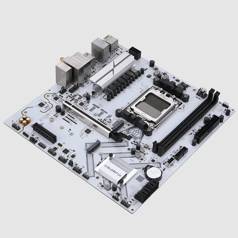 COLORFUL BATTLE-AX A620M-GHA WIFI V14 Beyaz DDR5 7600Mhz mATX AM5 Gaming (Oyuncu) Anakart