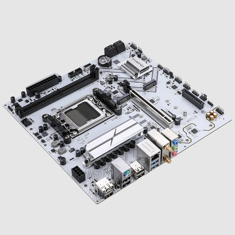 COLORFUL BATTLE-AX A620M-GHA WIFI V14 Beyaz DDR5 7600Mhz mATX AM5 Gaming (Oyuncu) Anakart