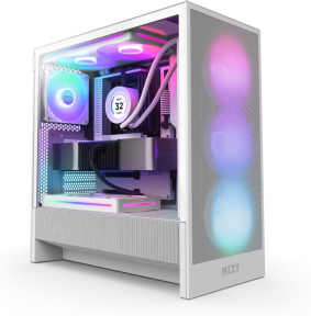 NZXT H Series H5 Flow RGB CC-H52FW-R1 Beyaz ATX Mid Tower Gaming (Oyuncu) Kasa (2024)