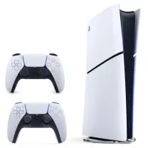 Sony PlayStation 5 Slim Digital Sürüm Oyun Konsolu + 2. Beyaz DuelSense (İthalatçı Garantili)