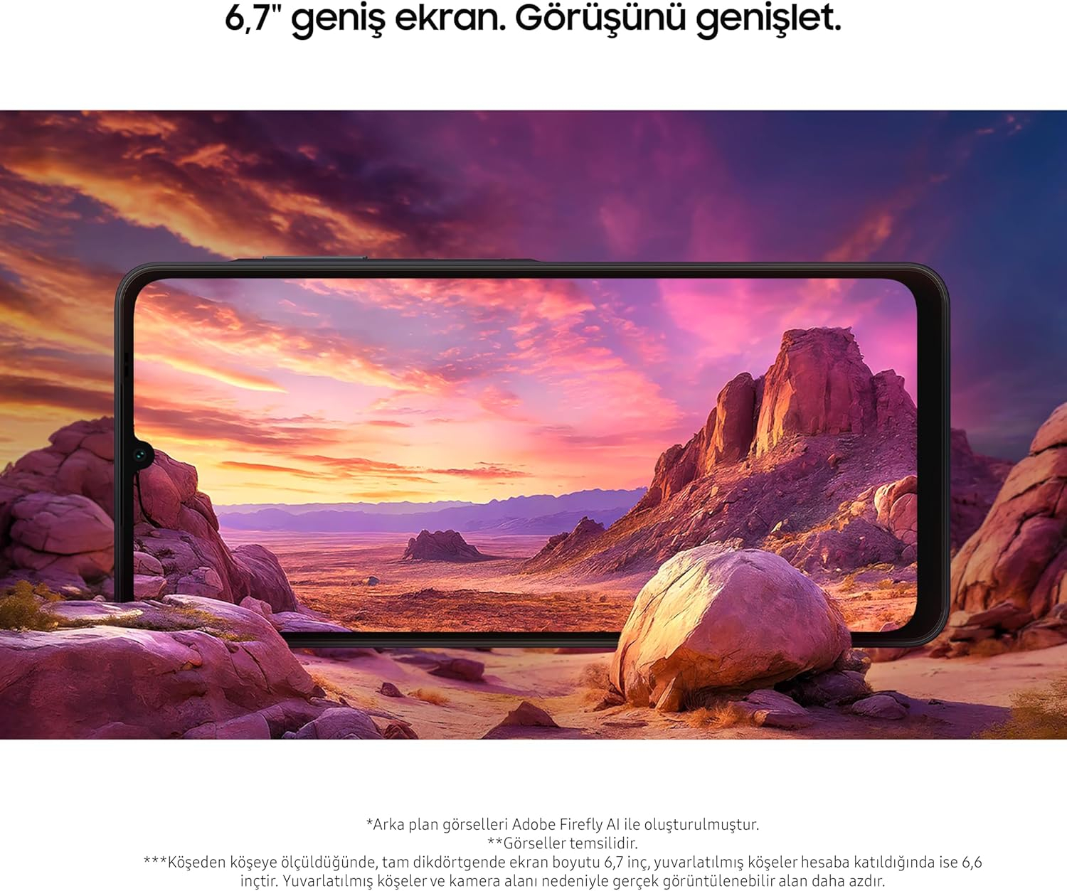 Samsung Galaxy A06 128GB 4GB RAM Siyah Cep Telefonu – Samsung Türkiye Garantili