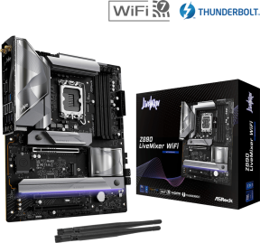 Asrock Z890 LiveMixer WiFi LGA1851 DDR5 9466MHz+(OC) ATX Gaming (Oyuncu) Anakart