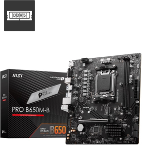 MSI PRO B650M-B DDR5 AMD B650 AM5 Soket DDR5 6800+(OC)MHz mATX Anakart