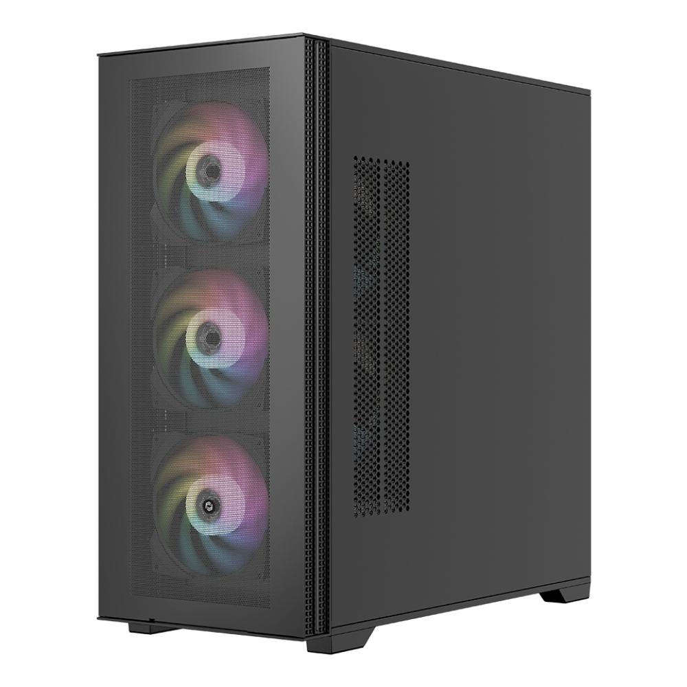 Frisby FC-9535G 650W 80+ 4x120mm RGB Fan Temperli Cam Mesh USB 3.0 ATX Mid-Tower Siyah Gaming (Oyuncu) Kasa