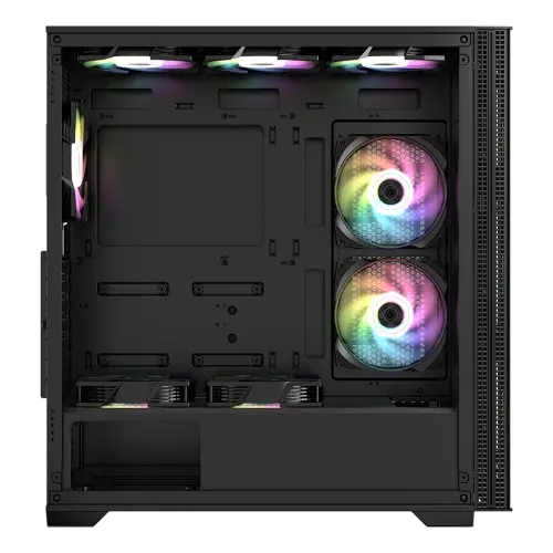 Frisby FC-9535G 650W 80+ 4x120mm RGB Fan Temperli Cam Mesh USB 3.0 ATX Mid-Tower Siyah Gaming (Oyuncu) Kasa