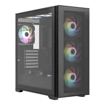 Frisby FC-9535G 650W 80+ 4x120mm RGB Fan Temperli Cam Mesh USB 3.0 ATX Mid-Tower Siyah Gaming (Oyuncu) Kasa