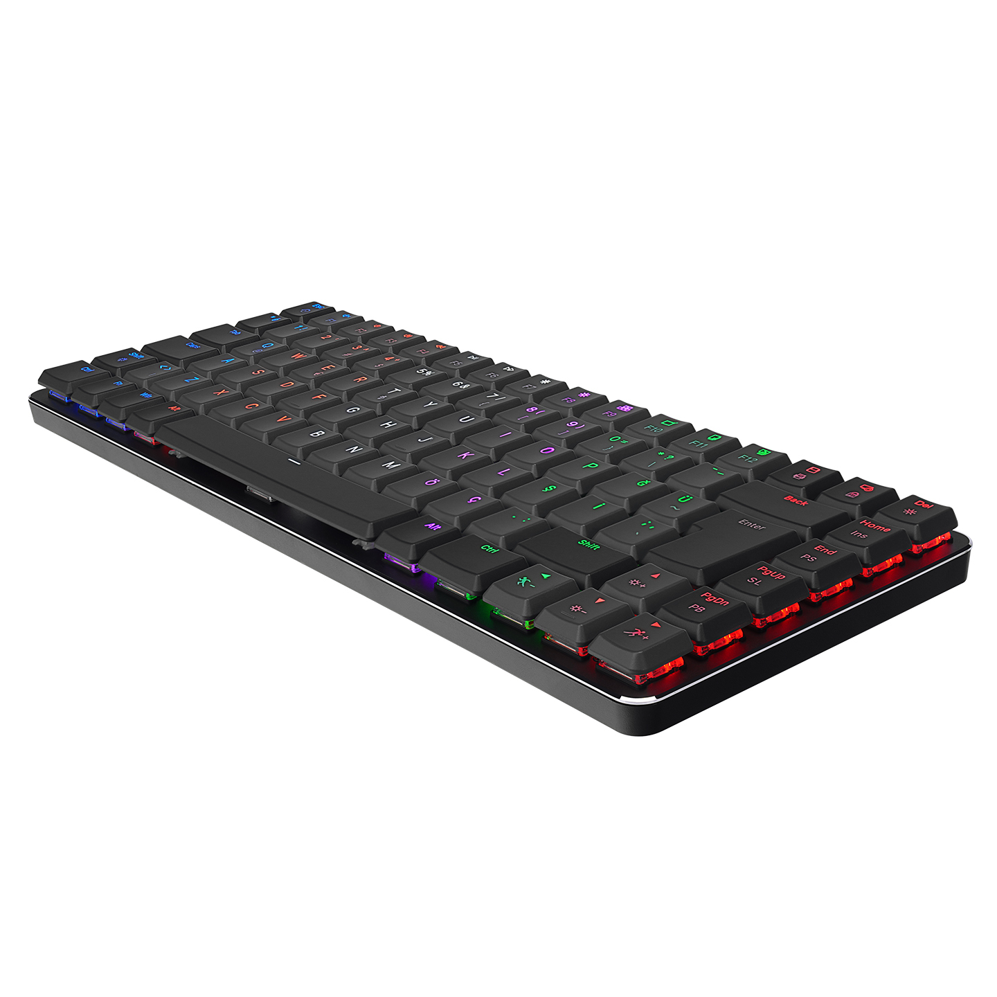 Rampage GRANITE Siyah/Gri Low Profile Red Switch Mekanik Gaming (Oyuncu) Klavye