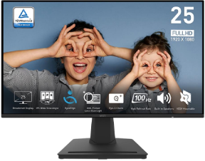 MSI Pro MP252 24.5″ 1ms 100Hz HDMI DP Anti-glare AdaptiveSync FHD IPS Monitör
