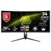 MSI MAG 342CQR E2 34″ 180Hz 1ms HDMI DP FreeSync Premium Pivot UWQHD VA Curved Gaming (Oyuncu) Monitör