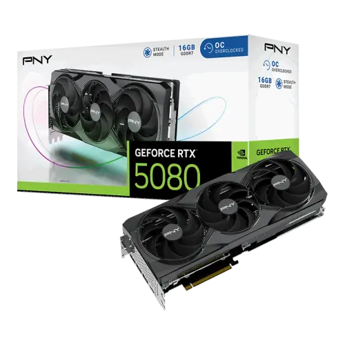 PNY GeForce RTX 5080 16GB Overclocked GDDR7 256Bit (VCG508016TFXPB1-O) Gaming (Oyuncu) Ekran Kartı