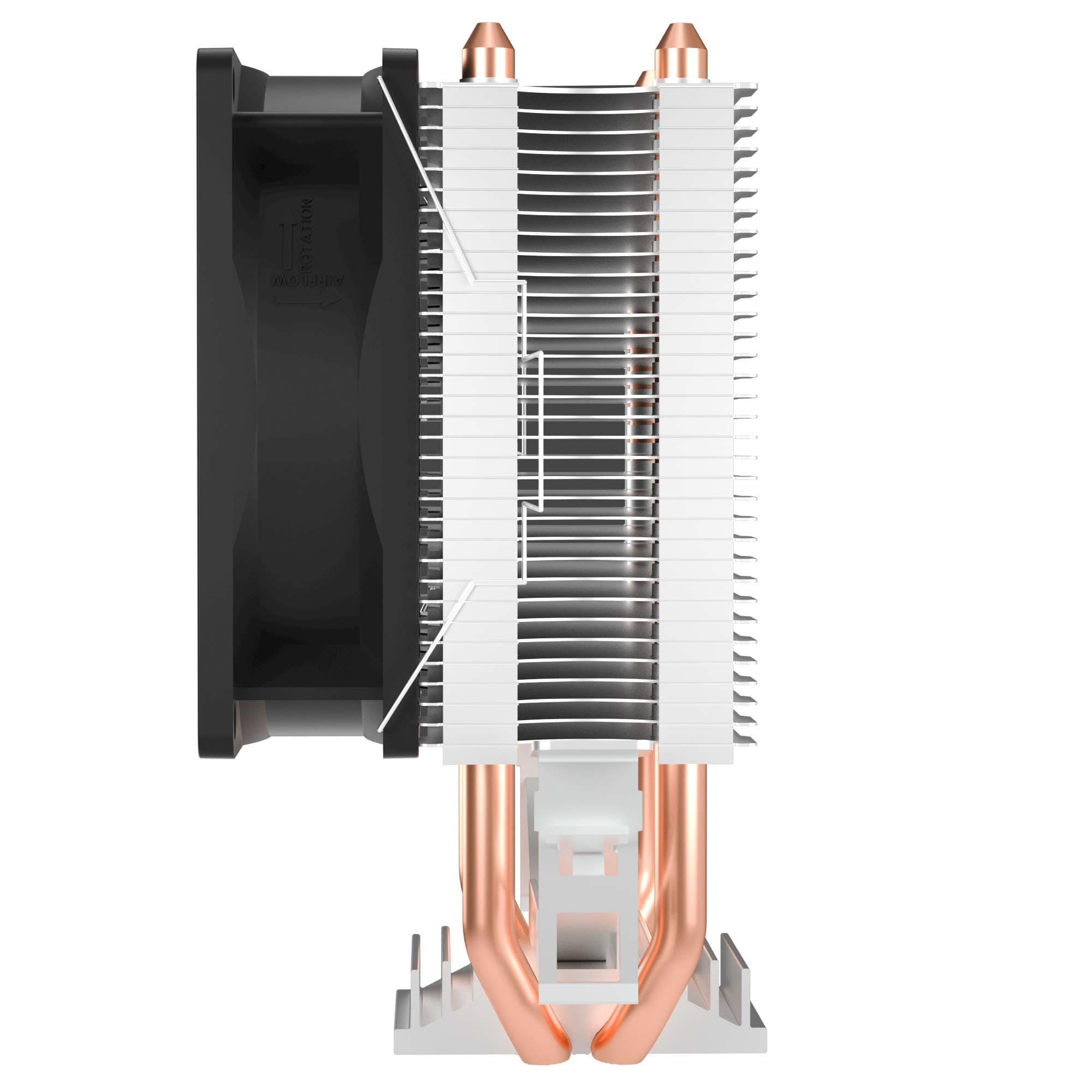 Segotep Wind Clear T2 Siyah 80mm Kule Tipi İşlemci Soğutucu (AM4/AM5 1200p/1700P Uyumlu)