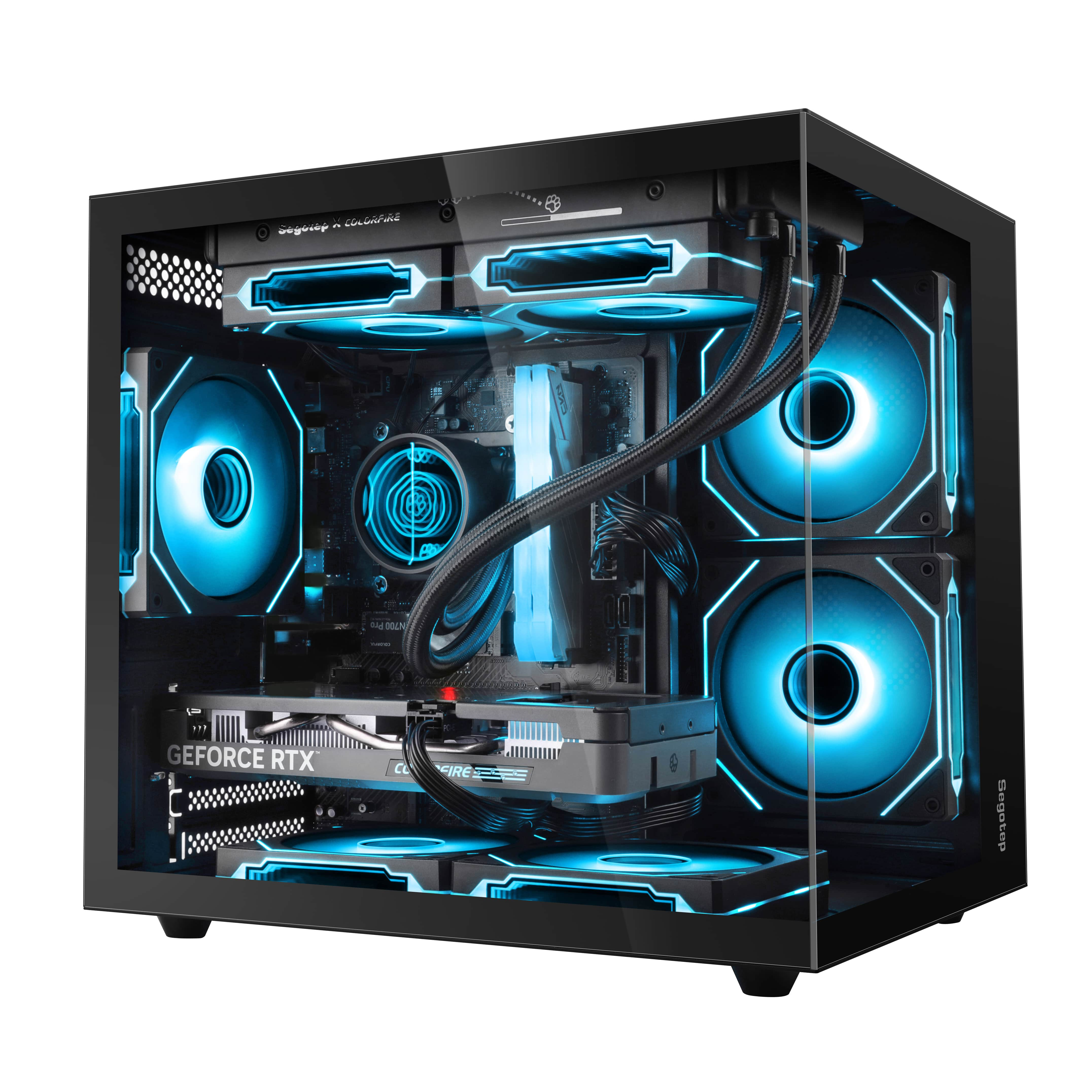 Segotep Brave W1 Siyah 750W 80+ Bronze PCIE 5.0 Midi Tower Gaming (Oyuncu) Kasa