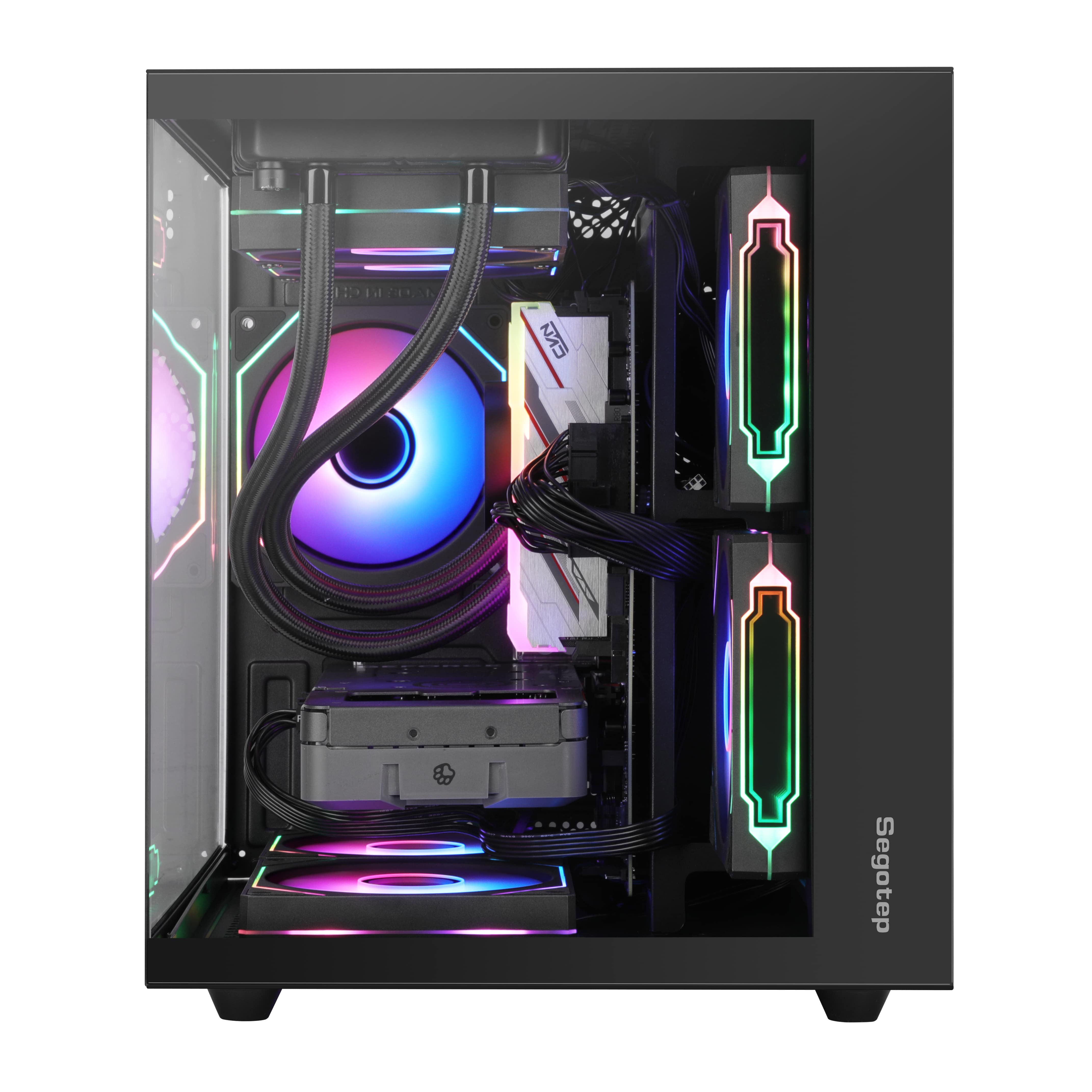 Segotep Brave W1 Siyah 750W 80+ Bronze PCIE 5.0 Midi Tower Gaming (Oyuncu) Kasa