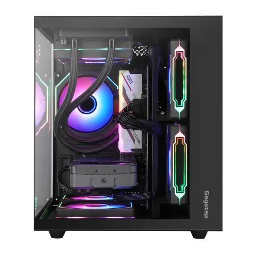 Segotep Brave W1 Siyah 750W 80+ Bronze PCIE 5.0 Midi Tower Gaming (Oyuncu) Kasa