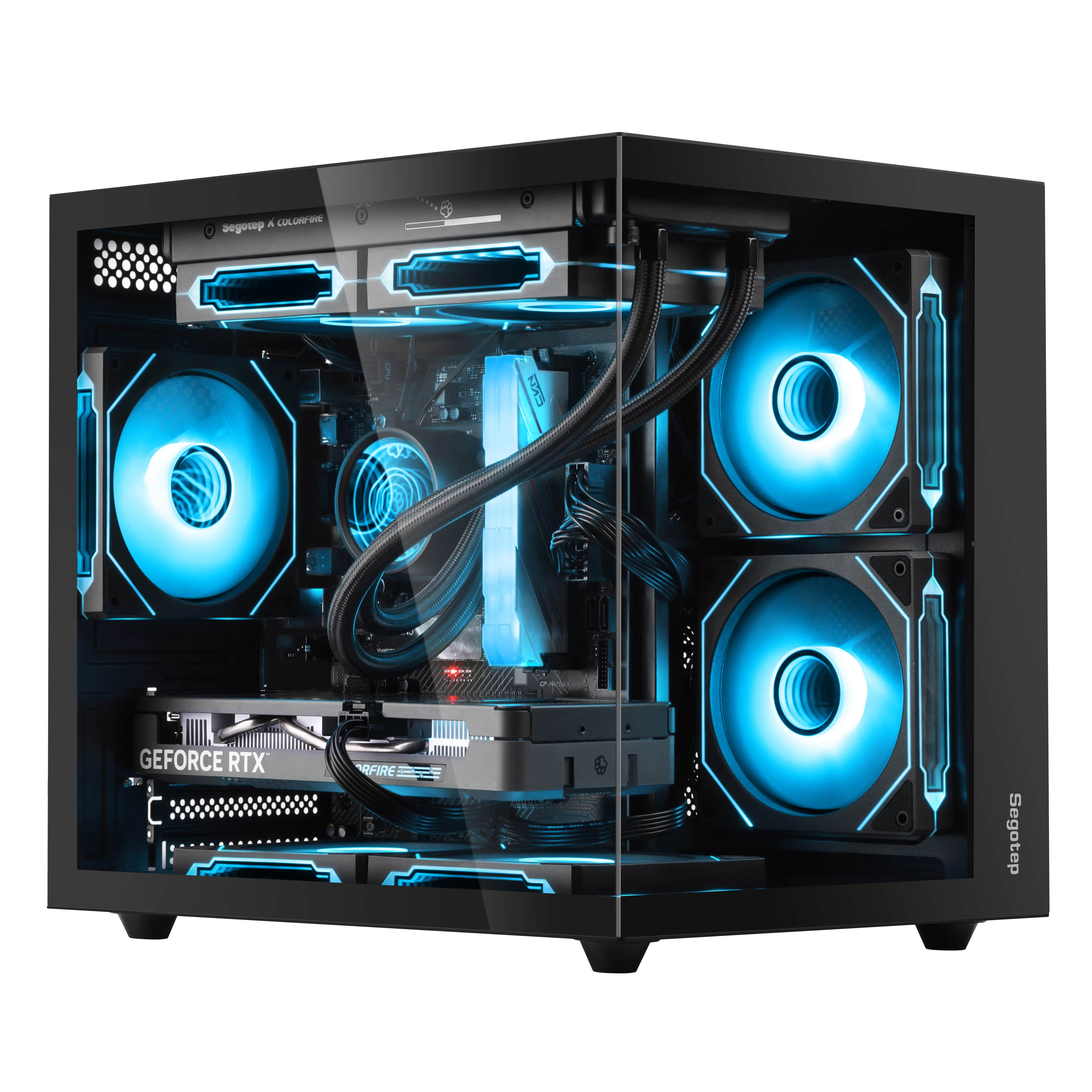 Segotep Brave W1 Siyah 750W 80+ Bronze PCIE 5.0 Midi Tower Gaming (Oyuncu) Kasa
