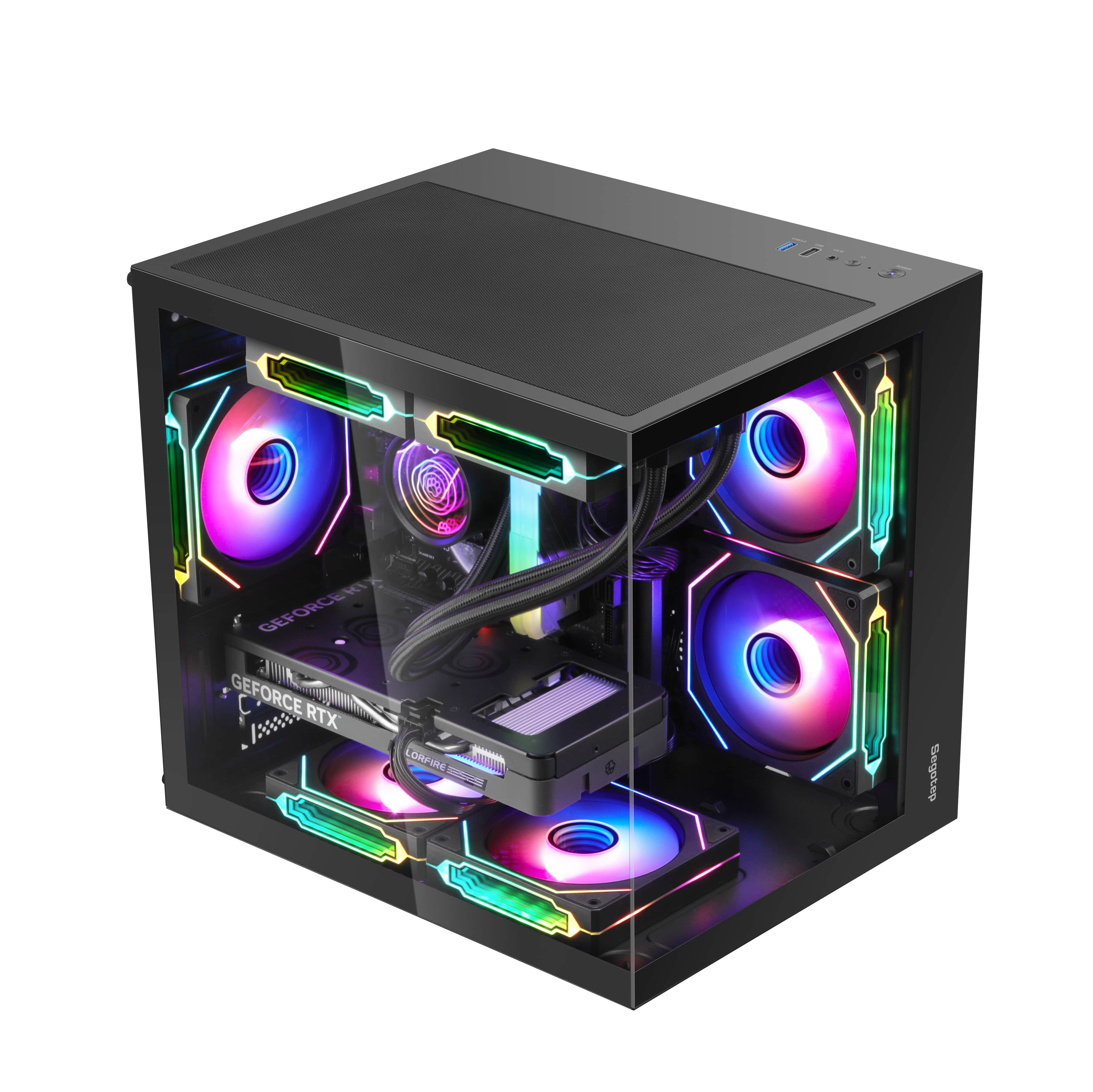 Segotep Brave W1 Siyah 750W 80+ Bronze PCIE 5.0 Midi Tower Gaming (Oyuncu) Kasa